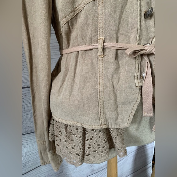 Free People Victorian Boho Neutrals Jacket - Picture 6 of 9